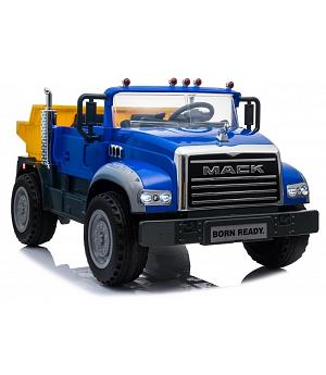 Camión eléctrico infantil Mack 12v, 2x45w, Mando RC, Ruedas Goma EVA, Color azul - LE5339